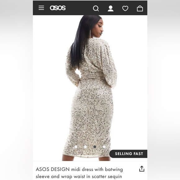 New with tags ASOS dress size 2 - Picture 2 of 2